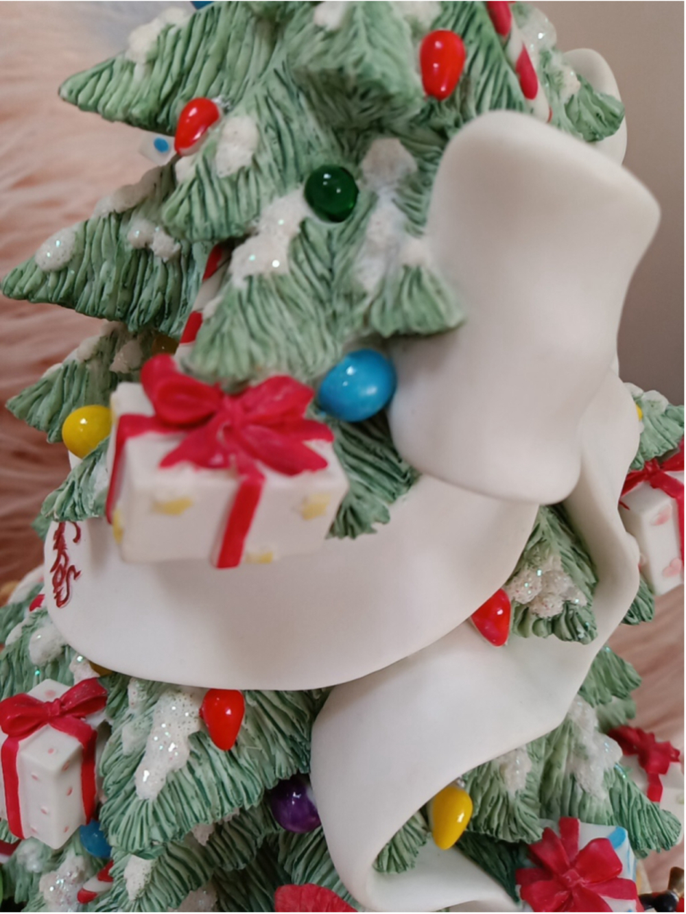 Cherished Teddies Lighted Christmas Tree Plays Tune We Wish You Merry Christmas - Picture 14 of 16
